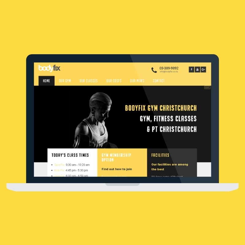 new gym website